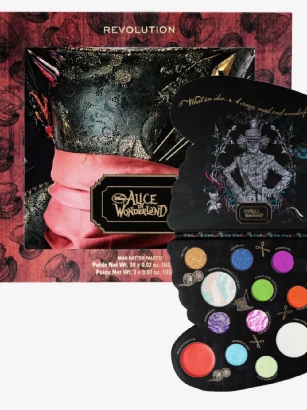Revolution Alice in Wonderland Mad Hatter Eyeshadow Palette - Multicolor